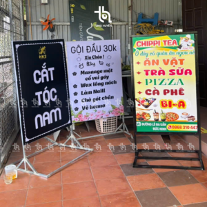 Bảng hiệu chân sắt – Quảng Cáo Tùng Huyền