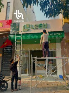 Bảng chữ nổi quán Trà sữa Leetea – Quảng Cáo Tùng Huyền