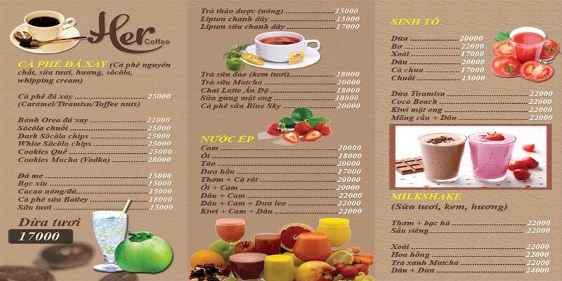 Phân tích tầm quan trọng của việc in menu quán cafe đối với trải nghiệm thực khách