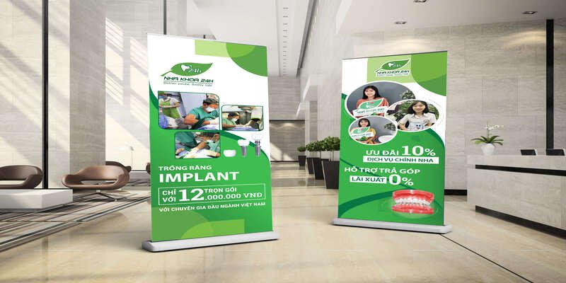 Phân loại các mẫu chân khung standee quảng cáo phổ biến nhất hiện nay