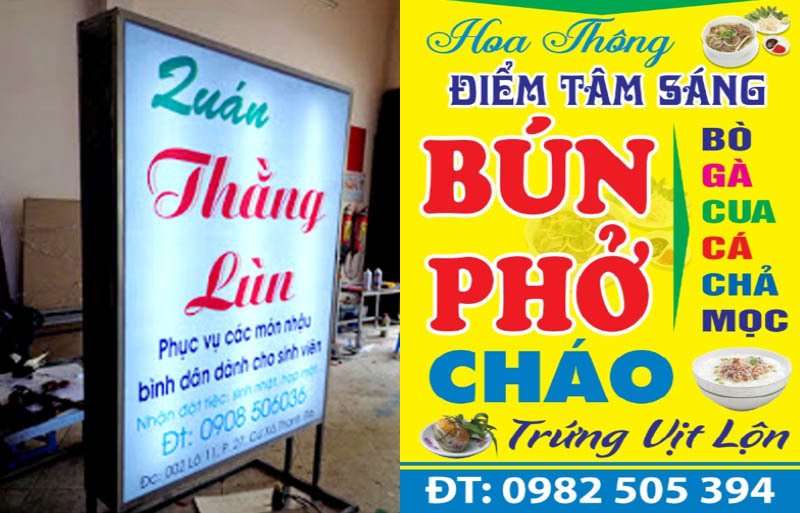Kinh nghiệm tối ưu độ bền cho biển quán ăn giá rẻ