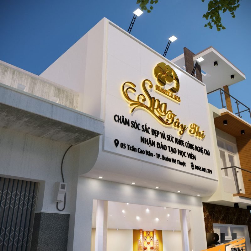Biển spa - những lưu ý trước khi thiết kế, lắp đặt